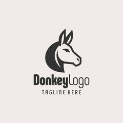 Futuristic Donkey Branding Logo Design