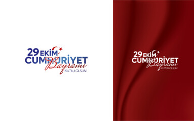 29 October Republic Day Celebration Language: 29 October Republic Day celebration design