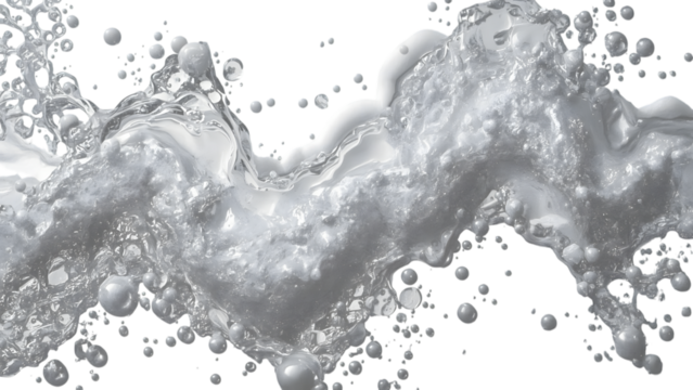 Splashing Water: Capturing the dynamic energy of a flowing liquid, this image showcases the movement and form of water in its purest state, creating a visually striking and refreshing scene.