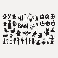 Halloween with silhouette,Halloween