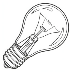 realistic flat style electric bulb vector illustration