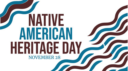 Native American heritage Day design template. It's good for Native American Day celebration, greeting, poster