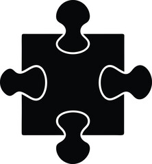  puzzle piece business fit on white .eps