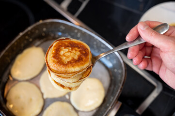 Stack of Pancakes on Fork