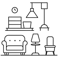 Furniture Line Art Bundle