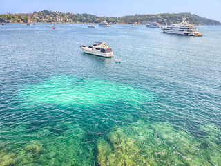 Aerial view of Villefranche-sur-Mer, French Riviera