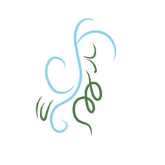 Fototapeta premium vector wind gusts