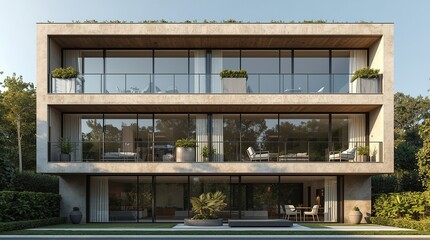 facade of an apartment building