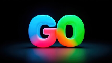 Colorful go word