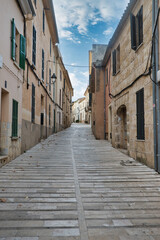 This is what the streets of the town of Alcudia in Mallorca look like.