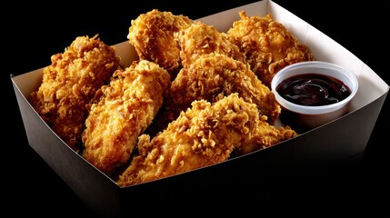 Crispy fried chicken tenders box