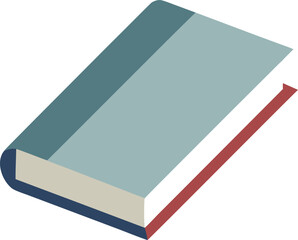 Vector illustration of a book mockup with dust jacket pulled out scalable eps