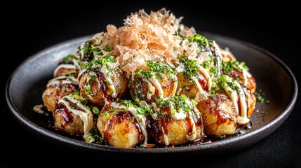 Fototapeta premium Japanese takoyaki dish