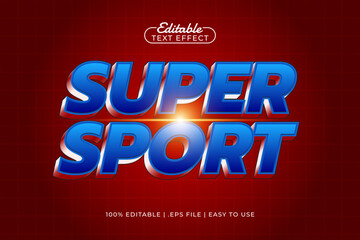 super sport editable text effect