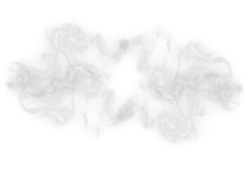 Abstract colourful smoke explosion isolated on transparent background 