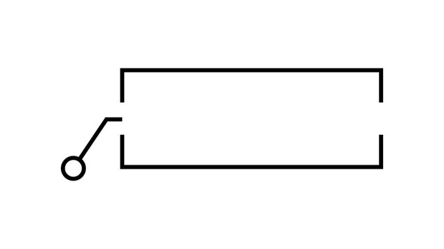 rectangle lower third modern design