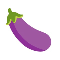 eggplant on a white background