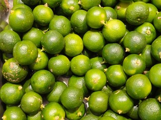 fresh limes on the market