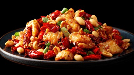Spicy chicken stir fry dish