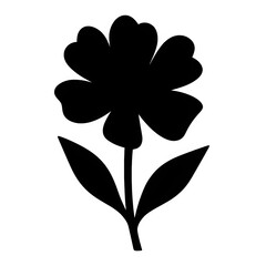 Block Silhouette Flower Collection for Transparent Background Ultra Quality PNG Image