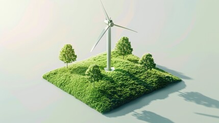 Sustainable energy illustration