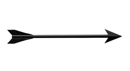 Isolated Arrow pointing right representing direction or symbol of archery aiming target