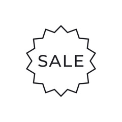Star Burst Sale Discount Price Tag Line Icon