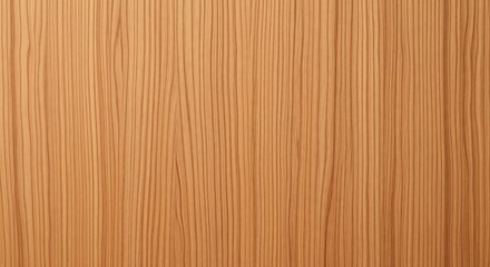 Fototapeta premium Texture of light brown wood paneling showing vertical grain pattern for background use