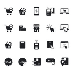 Universal Mega Pack E-commerce Solid Icons