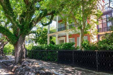 Garden district in New Orleans, Lousiana 