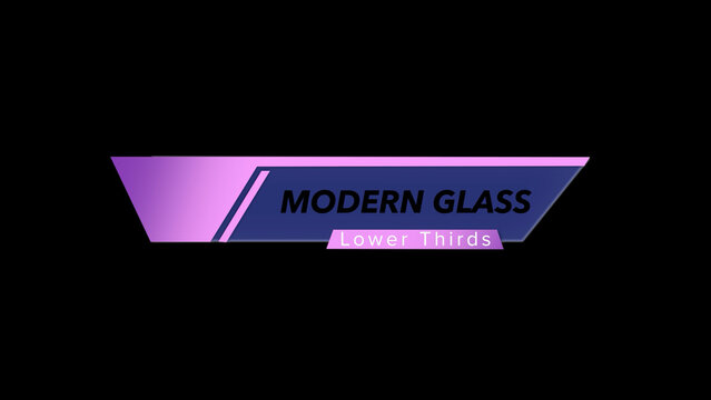 Modern Glass Lower Thirds 02