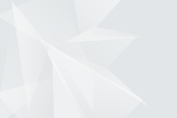 White gray abstract polygon vector background clean modern design geometric