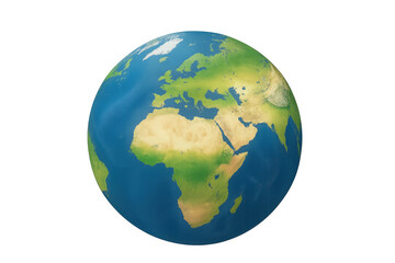 Earth globe showing europe and africa continents