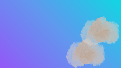 Gradient sky with soft clouds illustration for website header or presentation slide with pastel color palette