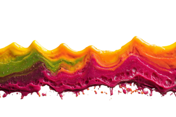 Colorful Candy Melt Horizon – Dreamlike Surreal Background PNG