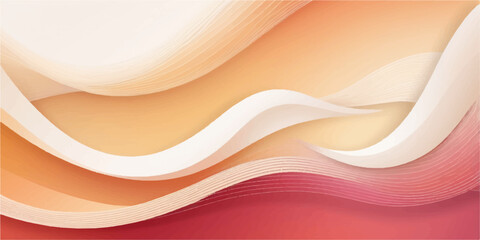 Abstract yellow and orange wave pattern vector design illustration background