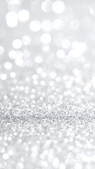 Abstract silver glitter bokeh background (1)