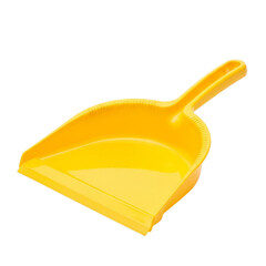 Yellow Dustpan Cleaning Tool Household Chores Kitchen Home Cleanup Equipment Utensil Dust on transparent background