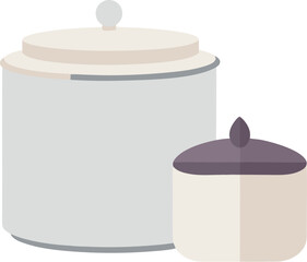 Vector luxury candle jar mockup with lid scalable eps illustration for design