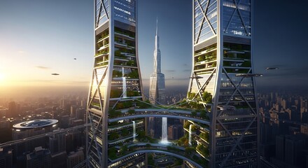 Futuristic City Towers.