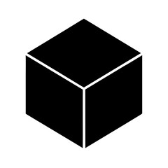 Isometric Block Icon Vector Flat Clean Minimal Illustration