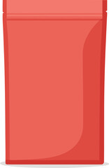 Matte finish standing packaging pouch mockup vector illustration scalable eps