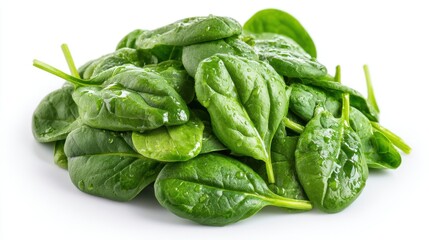 Fototapeta premium Fresh spinach harvesting event local farm food photography organic garden close-up healthy eating concept