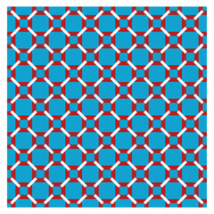 Seamless geometric square pattern in blue color vector illustration