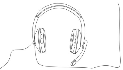 headphones isolated on white background