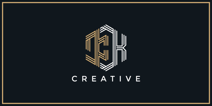 JCK Hexagon Logo Design 