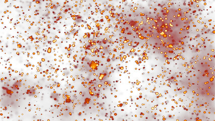 Floating embers sparks background PNG transparent. Opacity or screen mode usage for overlay