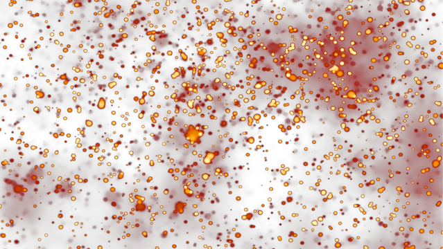 Floating embers sparks background PNG transparent. Opacity or screen mode usage for overlay