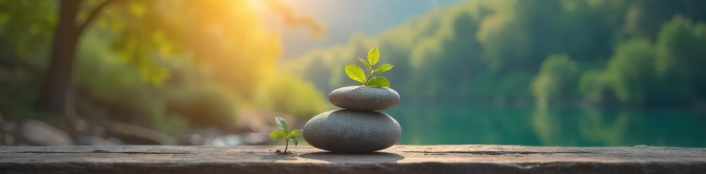 A serene scene of a scale perfectly balanced, symbolizing equilibrium and inner peace Perfect for concepts of mindfulness, harmony, and well-being , negative, scale, balance