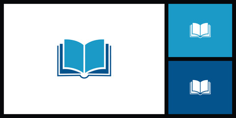 Simple Open Book Icon for Education and Knowledge